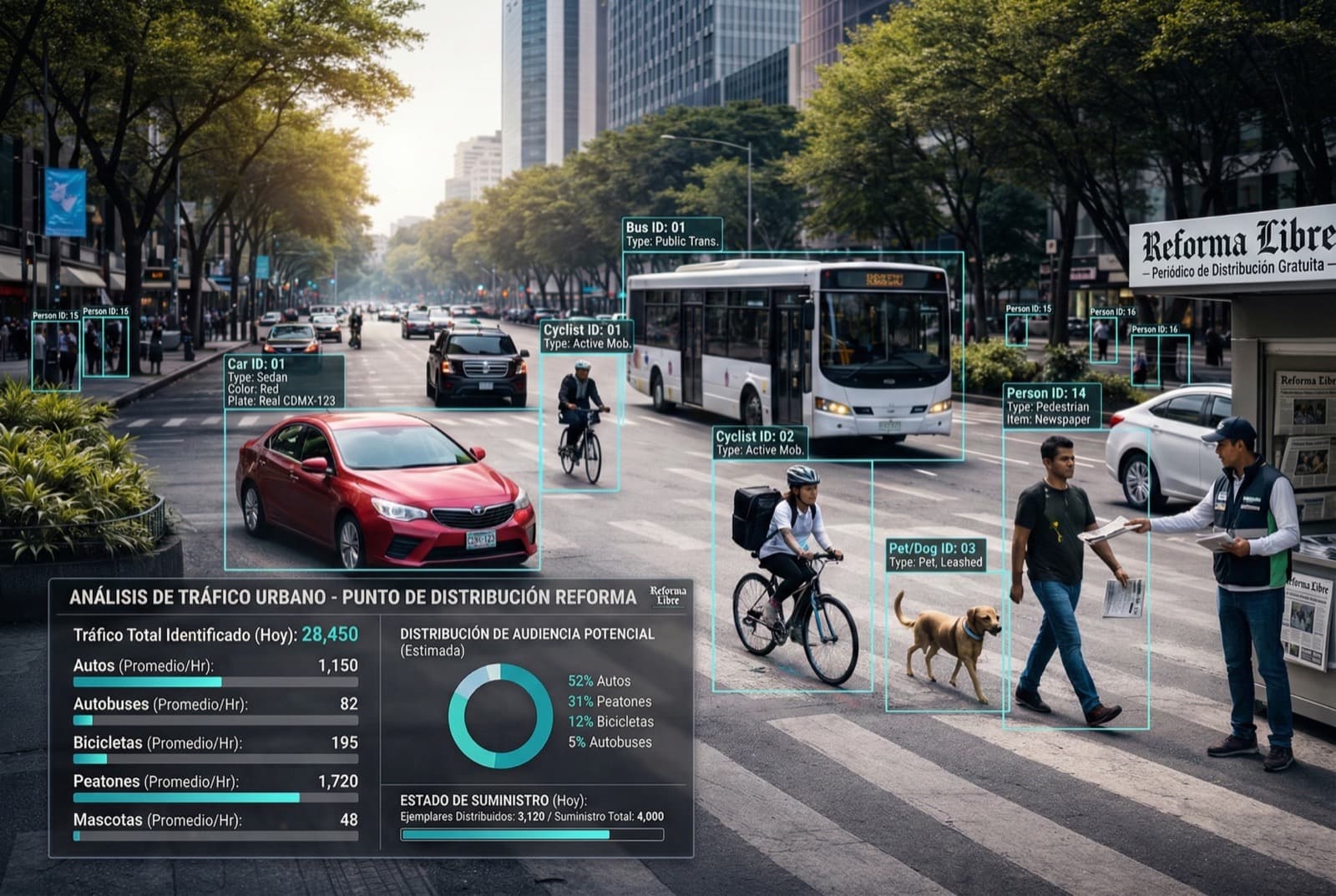 Medición de Impacto Urbano con Visión Artificial y Análisis de Tráfico