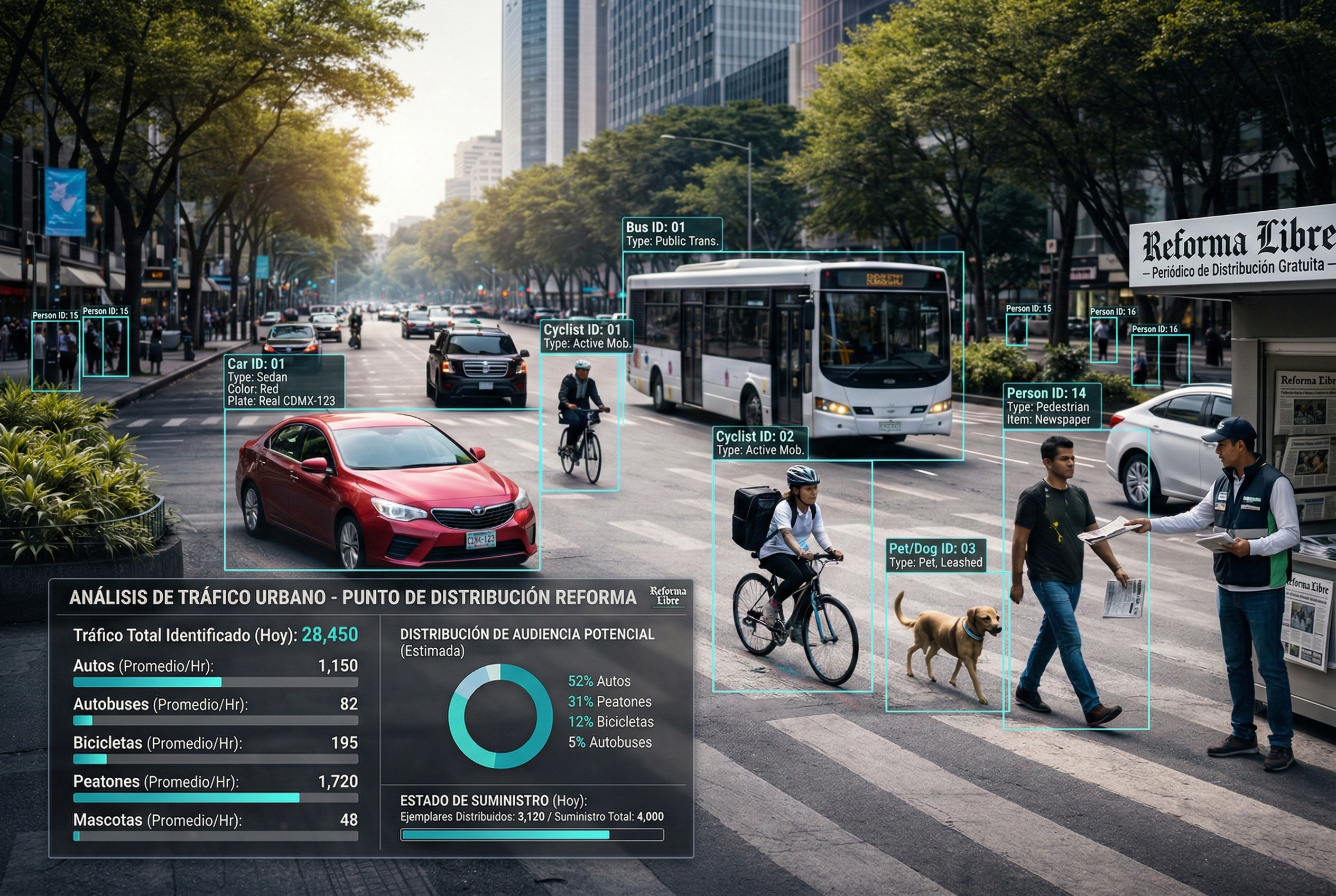 Medición de Impacto Urbano con Visión Artificial y Análisis de Tráfico